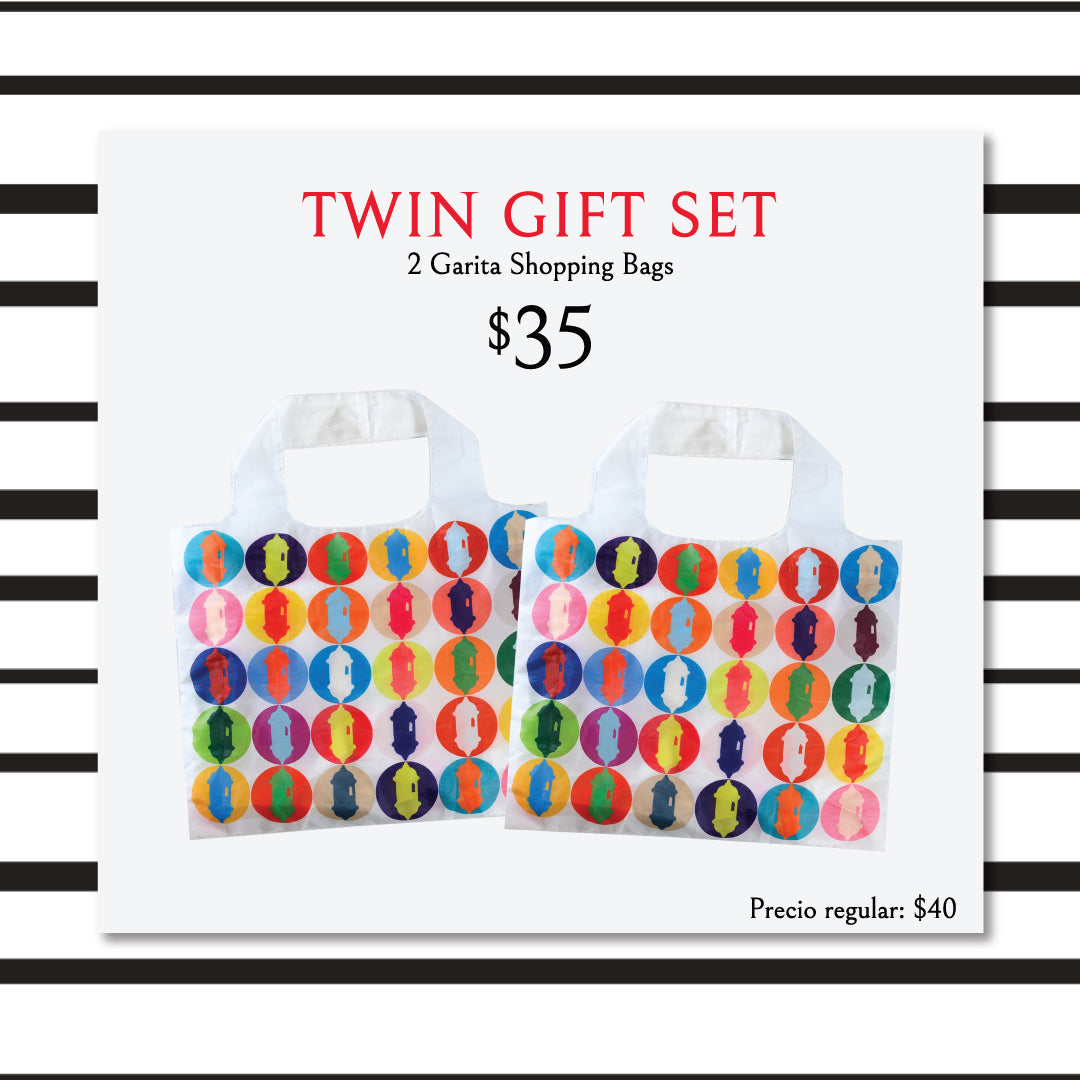 Twin Gift Set - 2 Garita Shopping Bag